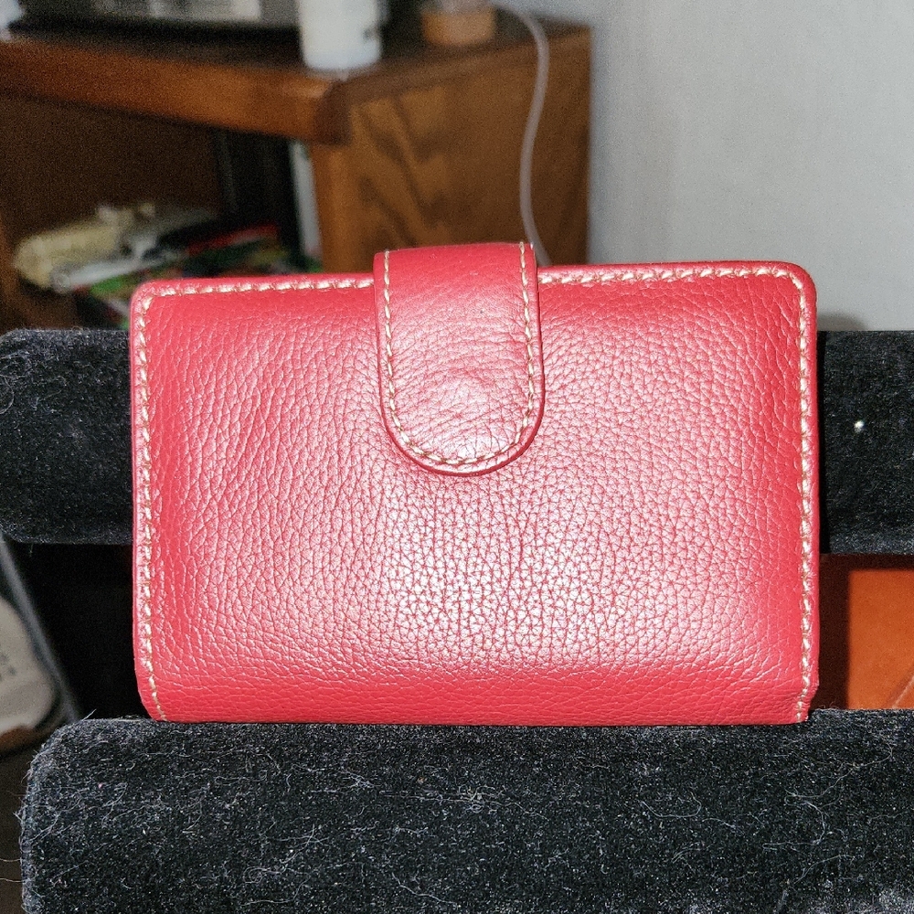Red Leather Billfold/wallet